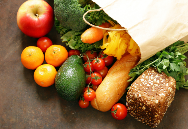 Healthy grocery haul