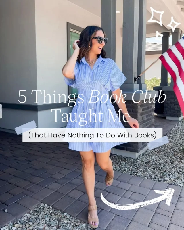 Book Club changed me. And not because of the books.

It’s the brain space. 

The showing up. 

The reminder that I’m more than just someone’s snack-fetcher and schedule-manager.

🩵It’s how I remembered I like being challenged.

🩵It’s why I started making time for myself again.

🩵It’s the one routine I actually stick to because it feeds me (not just the group snack table).

Every woman needs a space that reminds her who she is. You don’t need a curated spread or matching mugs. You just need a reason to gather and grow.

P.S. Yes, I wore that dress!! Let me know in the comments if you want a link.
.
.

#BookClubVibes #WomenWhoRead #ModernMotherhood #MoreThanAMom #GrowthOverPerfection #IntentionalLiving #WomenSupportingWomen #AuthenticConnections #PersonalGrowthJourney #FemaleFriendshipGoals #bookclub #5starweekend